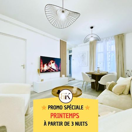 Le Subtil - Best Keys - Elegance & Confort - 2 Chambres Separees - Lit Queen Size - Smart Tv Netflix - Entre Gare & Centre Ville - A 1H De Paris - Wifi Fibre - Check-In Autonome Sens Ngoại thất bức ảnh